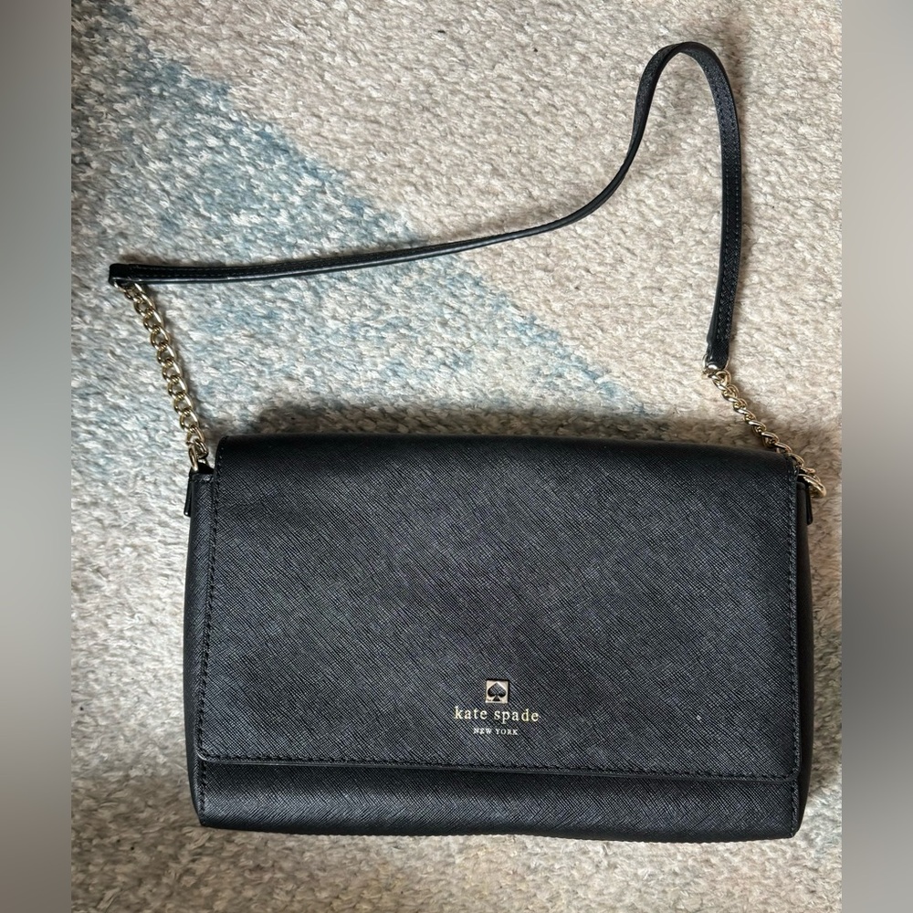 Black Kate Spade shoulder bag/clutch